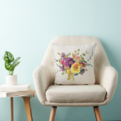 水彩花 クッション (椅子)