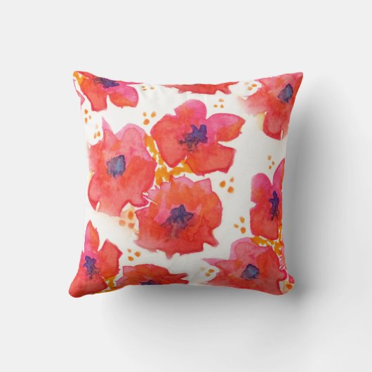 水彩花 クッション (裏面)