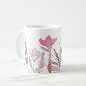 水彩花 コーヒーマグカップ (正面左)
