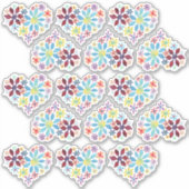 水彩花 シール (正面)