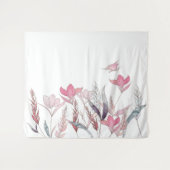 水彩花 タペストリー (正面(横))