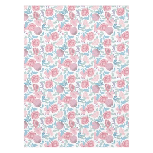 水彩花 テーブルクロス (正面)