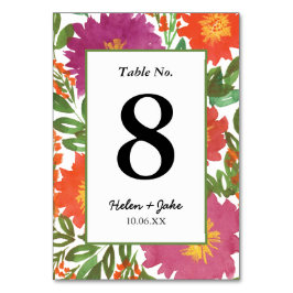水彩花 テーブルナンバー