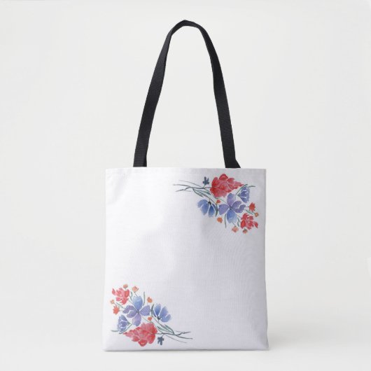 水彩花。 トートバッグ (正面)