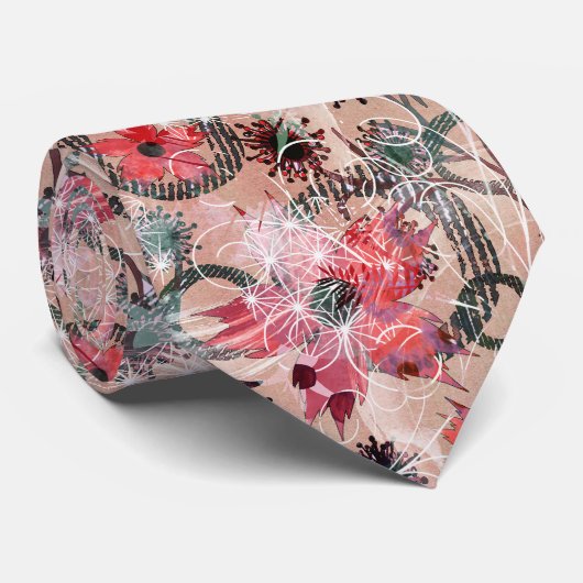 水彩花。 ネクタイ (ロール)