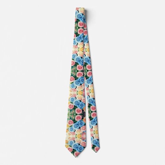 水彩花 ネクタイ (正面)
