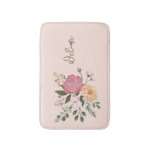 水彩花 バスマット (正面縦)