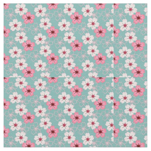 水彩花 ファブリック (クローズアップ)