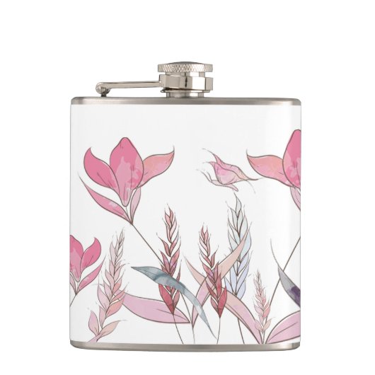 水彩花 フラスク (正面)