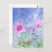 水彩花 ポストカード (正面/裏面)