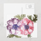 水彩花 ポストカード (正面/裏面)