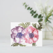 水彩花 ポストカード (スタンド正面)