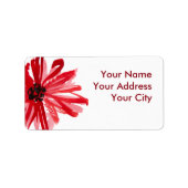 水彩花 ラベル (正面)