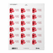 水彩花 ラベル (フルシート)