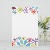 水彩花 便箋 (スタンド正面)
