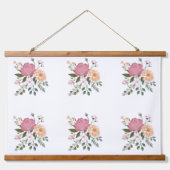 水彩花 吊り下げ型タペストリー (正面)