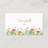 水彩花 名刺 (正面)