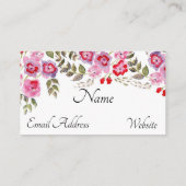 水彩花 名刺 (裏面)