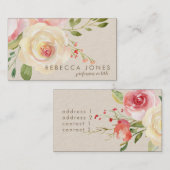 水彩花 名刺 (正面/裏面)