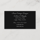 水彩花 名刺 (裏面)