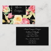 水彩花 名刺 (正面/裏面)