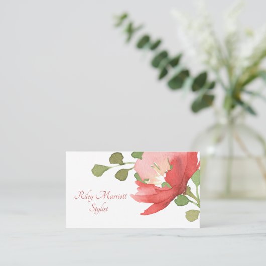 水彩花 名刺 (スタンド正面)