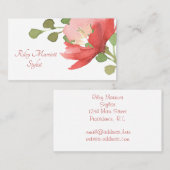 水彩花 名刺 (正面/裏面)