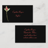 水彩花 名刺 (正面/裏面)