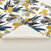 水彩花:夏鮮やか模様。 シェルパブランケット (3/4)