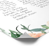 水彩花 学校クラス会 追悼記念 ポスター (角)