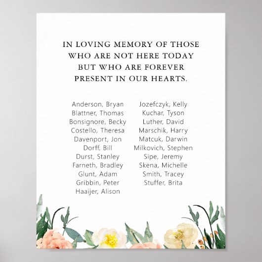 水彩花 学校クラス再会記念 ポスター (正面)