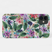 水彩花 |手絵を描紫の花 Case-Mate iPhoneケース (裏面(横))