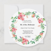 水彩花 招待状 (正面)