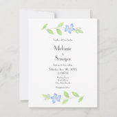 水彩花 招待状 (正面)