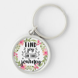 水彩花 – 旅の喜びを見つける キーホルダー