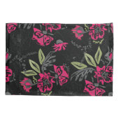 水彩花 枕カバー (裏面)