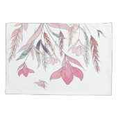 水彩花 枕カバー (裏面)