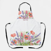 水彩花 – 母の日ママ エプロン (正面)
