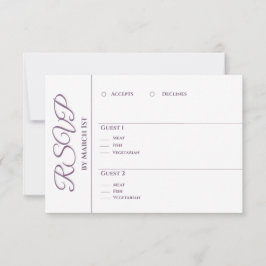 水彩花 – 私たち結婚- 出欠カード