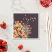 水彩花 – 紫楽しむ- スタンダードカクテルナプキン (インサイチュ)