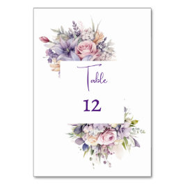 水彩花。結婚式 テーブルナンバー