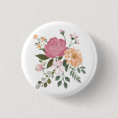 水彩花 缶バッジ (正面)