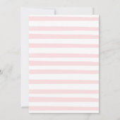 水彩花&金フェイク箔ブライダルシャワー 招待状 (裏面)