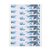 水彩花 10 ラップアラウンドラベル (シート)