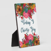 水彩花 | I Choose Joy Today フォトプラーク (側面)