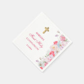 水彩花First Communion スタンダードカクテルナプキン (角)