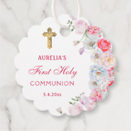 水彩花First Communion フェイバータグ