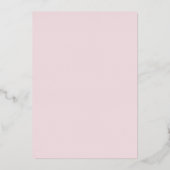 水彩花First Communion 箔招待状 (裏面)