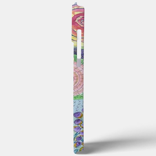 水彩花iPhoneケース Case-Mate iPhoneケース (裏面 / 左)