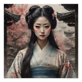 水彩芸者十番 ポスター